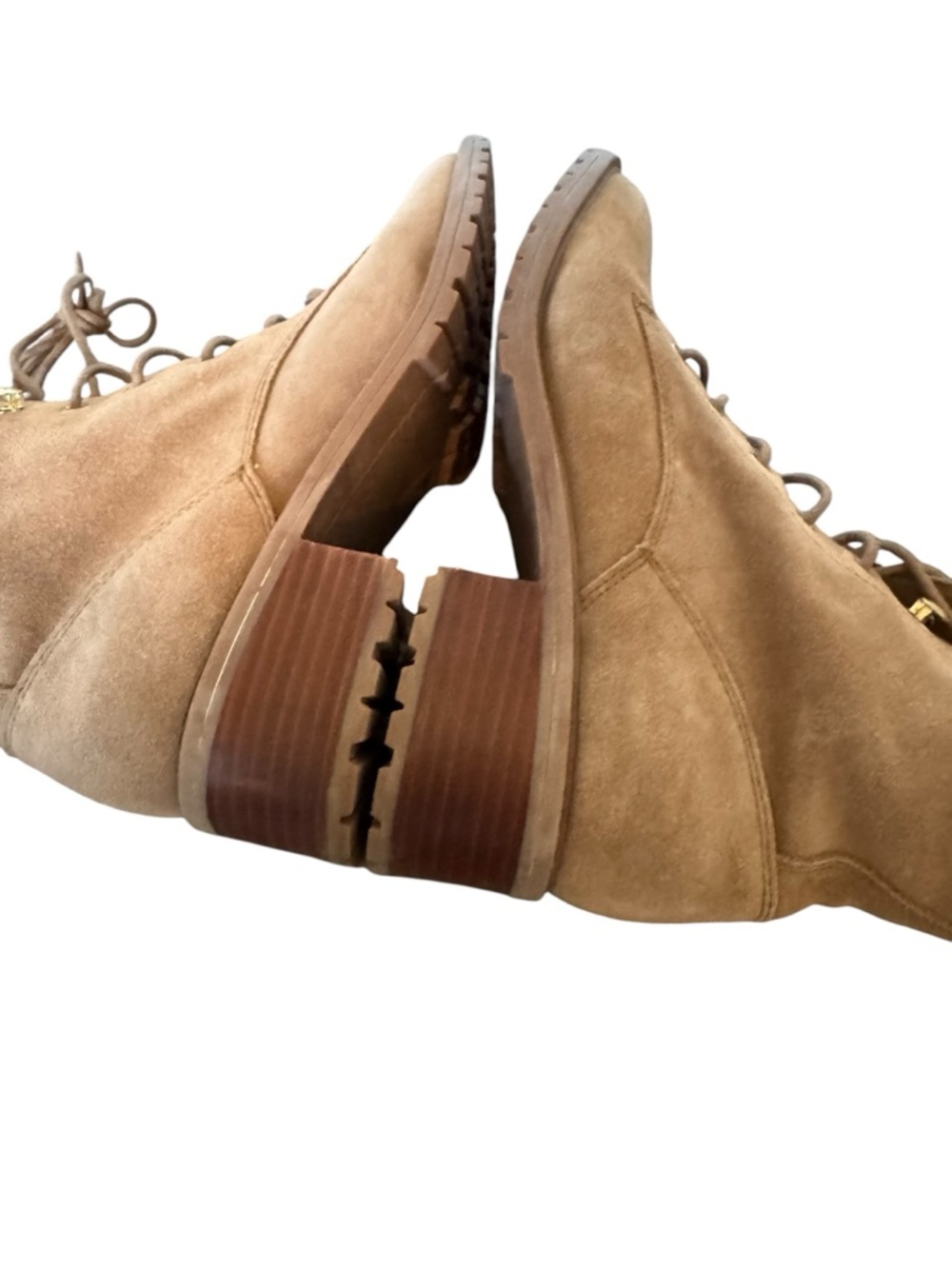 Sole Society Faunya Suede Lace-Up‎ Boots Light Brown 9.5 - Picture 8 of 12